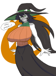 dogtier halloweenstuck jade_harley planetofjunk pumpkin solo wizard_hat word_balloon rating:Safe score:1 user:Edfan32