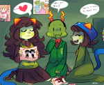 alpha_kids ancest ashenrom blackrom blush bromance buzz_boys caliborn calliope cottoncandy dancestors dirk_strider gamzee_makara heart jake_english jane_crocker kneeling leijons meulin_leijon mimi nepeta_leijon olive_tea redrom roxy_lalonde shippers shipping sollux_captor word_balloon rating:Safe score:6 user:SirenDucks