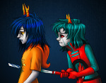 blood crying fernacular godtier impalement legislacerator_suit light_aspect no_glasses profile scourge_sisters terezi_pyrope thief vriska_serket rating:Safe score:18 user:Pie