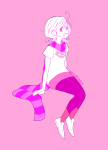 limited_palette roxy's_striped_scarf roxy_lalonde shrou sitting solo starter_outfit rating:Safe score:5 user:Chocoboo