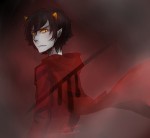aspect_symbol back_angle blood_aspect godtier karkat_vantas knight rika-wawa solo rating:Safe score:0 user:sync