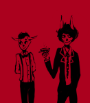 alcohol gamzee_makara monochrome slaves suit tavros_nitram rating:Safe score:0 user:Pie
