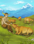 animals barefoot fayghost no_shirt sitting tavros_nitram rating:Safe score:8 user:saigner