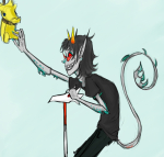 deadling dragonhead_cane noose pawfeet scalemates solo terezi_pyrope troll_tail rating:Safe score:6 user:Pie