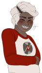 blush body_modification chubstuck crying dave_strider freckles huge no_glasses red_baseball_tee solo spartalabouche transparent rating:Safe score:4 user:saigner
