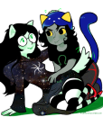 dogtail dogtier godtier jade_harley mailmummy nepeta_leijon olive_garden redrom shipping space_aspect witch rating:Safe score:9 user:Pie