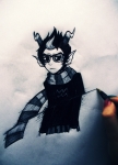blood eridan_ampora grayscale melspontaneus real_life solo rating:Safe score:13 user:Pie