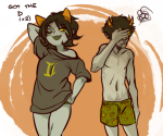 blush clothingswap lemon_lime nepeta_leijon no_glasses no_hat redrom shipping sollux_captor spacey undergarments wonk rating:Questionable score:61 user:Pie