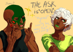 arms_crossed ask caliborn calliope facepaint humanized siblings:caliborncalliope the_finger zebeck rating:Safe score:6 user:nobooks