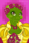 calliope dreamself flower_crown flowers headshot saccharinesylph solo rating:Safe score:7 user:MisterSolitaire