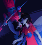 blood dragon_cane godtier legislacerator_suit light_aspect scourge_sisters shipping terezi_pyrope thief vriska_serket rating:Safe score:1 user:sync