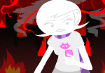 2012 animated fire fullres jaggy_lines mercerism pastiche phone red_miles roxy's_striped_scarf roxy_lalonde solo starter_outfit rating:Safe score:7 user:Doc_(frigidDoctoratus)
