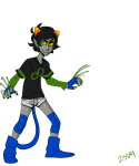 2sday action_claws body_modification casual fashion nepeta_leijon no_hat solo rating:Safe score:2 user:sync