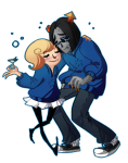 alcohol arm_around_shoulder aspect_hoodie broken_source bromance cocktail_glass equius_zahhak pochevitrine roxy_lalonde spiked_punch void_aspect rating:Safe score:7 user:sync