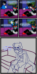 2019 blackrom bluesclues comic john_egbert kiss shipping spade starter_outfit still-tired-after-coffee terezi_pyrope text word_balloon rating:Safe score:8 user:indigoro