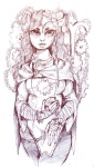 aradia_megido flowers godtier grayscale littlebirdkisses maid sketch solo rating:Safe score:0 user:Chocoboo