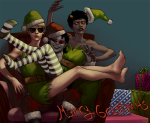 adorabloodthirsty coolkids crossdressing dave_strider hat holidaystuck ipgd karkat_vantas multishipping red_knight_district redrom shipping terezi_pyrope rating:Safe score:7 user:sync