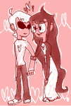 arm_in_arm dave_strider escl-ert heart_shirt jade_harley monochrome redrom shipping spacetime starter_outfit rating:Safe score:1 user:SirenDucks