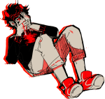 blood casual crying karkat_vantas limited_palette solo yt rating:Safe score:3 user:sync