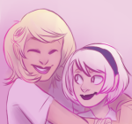 arm_around_shoulder gundilias rose_lalonde roxy_lalonde starter_outfit rating:Safe score:11 user:Nyre