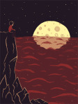 2012 back_angle dancestors fullres kankri_vantas morgan1yam night ocean reflection sitting solo stars starter_outfit rating:Safe score:7 user:Pie