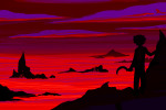 back_angle karkat_vantas land_of_pulse_and_haze penstab sickle silhouette solo rating:Safe score:8 user:Beelzebibble