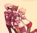 2012 alpha_kids dirk_strider fullres hug ikimaru jake_english jane_crocker profile roxy_lalonde starter_outfit rating:Safe score:6 user:pneumoniated