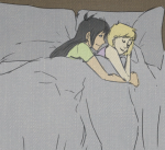 bed guns_and_roses high_angle jade_harley janksy no_glasses redrom rose_lalonde shipping sleeping rating:Safe score:4 user:Pie