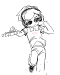 dave_strider headphones ilovedogboys knight sketch solo text rating:safe score:0 user:rollanan