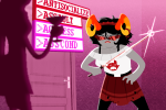 2025 au damara_megido dancestors fullres iceflower99 jaggy_lines roxy_lalonde silhouette strife sword text rating:Safe score:2 user:IceFlower99_(Collen_Flower)