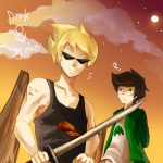 clouds dirk_strider jake_english noreum starter_outfit strong_tanktop unbreakable_katana rating:Safe score:1 user:Chocoboo