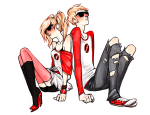 dave_strider holding_hands muffinmachine red_baseball_tee rule63 rating:Safe score:5 user:sync