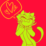 fraymotif heart limited_palette nepeta_leijon no_hat solo word_balloon rating:Safe score:3 user:Pie