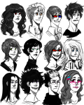 alternians aradia_megido deleted_source equius_zahhak eridan_ampora feferi_peixes gamzee_makara headshot headtraumakid highlight_color humanized kanaya_maryam karkat_vantas nepeta_leijon no_glasses sollux_captor tavros_nitram terezi_pyrope vriska_serket rating:Safe score:0 user:sync