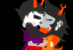 aduross animated blood broken_source gash_sash glasses_added godtier hug kanaya_maryam kiss light_aspect no_glasses rainbow_drinker redrom shipping spidermoth thief vriska_serket rating:Safe score:6 user:sync
