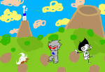aduross animated blood brobot clouds hellmurder_island jake_english lusus starter_outfit tinkerbull twin_m9_berettas rating:Safe score:3 user:sync