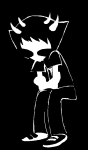 arms_crossed calamityjane grayscale sollux_captor solo source_needed sourcing_attempted rating:Safe score:1 user:sync