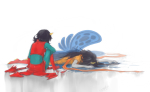 back_angle blood broken_source dead dragon_cane godtier legislacerator_suit light_aspect lying on_stomach scourge_sisters sitting skepticarcher terezi_pyrope thief vriska_serket rating:Safe score:15 user:sync