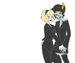 arm_around_shoulder kanaya_maryam rose_lalonde rosemary shipping source_needed sourcing_attempted suit rating:Safe score:1 user:sync