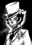 bloodswap facepaint grayscale highlight_color invalidgriffin kanaya_maryam solo suit rating:Safe score:6 user:sync