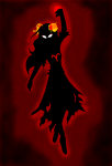 2011 aeris7dragon aradia_megido dead_aradia limited_palette midair psionics silhouette solo starter_outfit rating:Safe score:5 user:sync