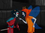blackrom broken_source dragon_cane godtier legislacerator_suit light_aspect no_glasses profile scourge_sisters shipping superenvelope terezi_pyrope thief troll_lab vriska_serket rating:Safe score:3 user:sync