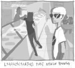 2011 back_angle banditry dave_strider food grayscale polaroid starter_outfit terezi_pyrope text rating:Safe score:2 user:sync