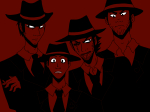 2011 akatsukicerberus arms_crossed cd clubs clubs_deuce dd diamond diamonds_droog facial_hair fedora fullres hb heart hearts_boxcars humanized jack_noir midnight_crew monochrome scars smoking spade spades_slick rating:Safe score:4 user:sync