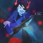 2011 artificial_limb bass cover_art instrument low_angle melodiousdiscord solo starter_outfit vriska_serket rating:Safe score:2 user:sync
