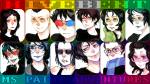 2012 alternians aradia_megido darizard equius_zahhak eridan_ampora feferi_peixes gamzee_makara headshot humanized kanaya_maryam karkat_vantas nepeta_leijon no_hat sollux_captor spectrum tavros_nitram terezi_pyrope text vriska_serket rating:Safe score:1 user:sync