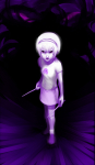 high_angle horrorterrors knitting_needles limited_palette rose_lalonde solo starter_outfit t1mco rating:Safe score:15 user:sync