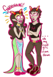  2012 arms_crossed body_modification dancestors dream_ghost feferi_peixes fullres meenah_peixes peixeses starter_outfit sugargams text 