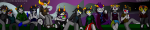  2011 alternia alternians aradia_megido arm_around_shoulder arms_crossed clouds deuce_clubs equius_zahhak eridan_ampora faygo feferi_peixes fullres gamzee_makara kanaya_maryam karkat_vantas magnum13 nepeta_leijon night no_glasses no_hat sitting sollux_captor sopor_pie sopor_slime starter_outfit tavros_nitram terezi_pyrope vriska_serket wheelchair 
