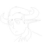  headshot lineart sketch solo source_needed sourcing_attempted tavros_nitram 